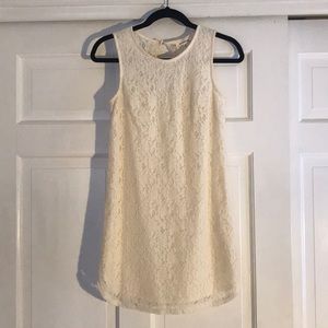 Monteau Off-White Lace Dress
